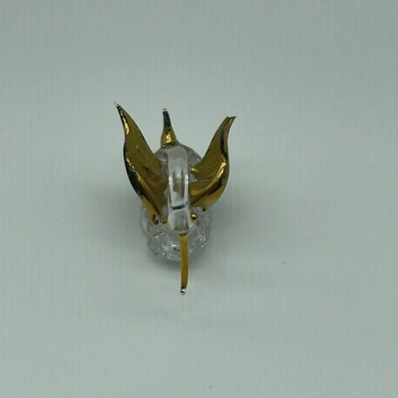 Vintage Gold & Glass Swan with Clipped Wing 🦢 - Picture 2 of 6